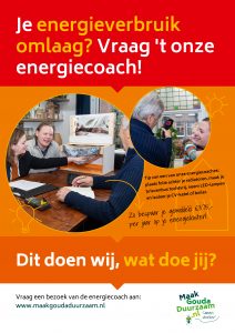 Poster: Maak Gouda Duurzaam. Fotograaf: Ilse van Loon
